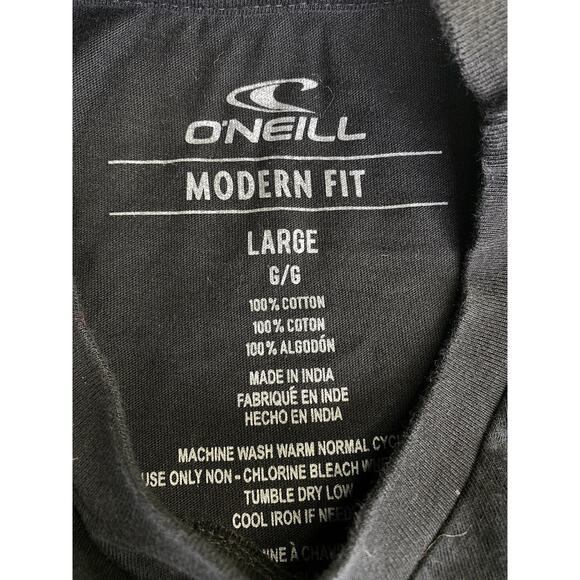 Vintage Oneil Short Sleeve T-Shirt Black Large Cotton - Picture 2 of 2